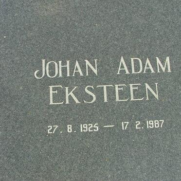 EKSTEEN Johan Adam 1925-1987