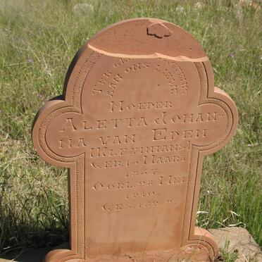 EDEN Aletta Johanna, van nee KLEYNHANS 1857-1940