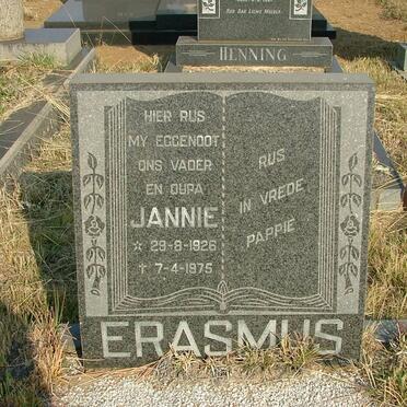 ERASMUS Jannie 1926-1975