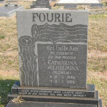 FOURIE Catharina Wilhelmina 1945-1985