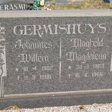 GERMISHUYS Johannes Willem 1902-1986 &amp; Magteld Magdalena 1903-1986