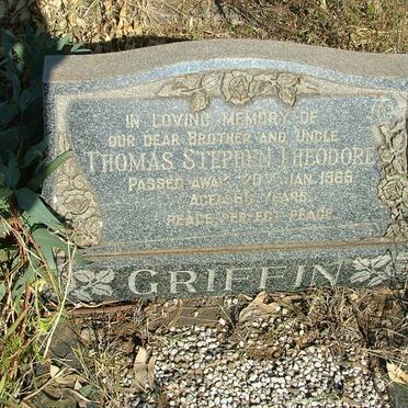 GRIFFIN Thomas Stephen Theodore -1965