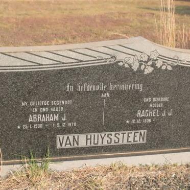 HUYSSTEEN Abraham J., van 1900-1970 &amp; Rachel J.J. 1906-