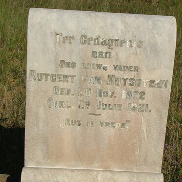 HUYSSTEEN Rutgert, van 1872-1921