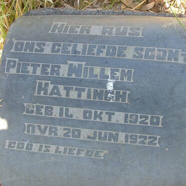 HATTINGH Pieter Willem 1920-1922