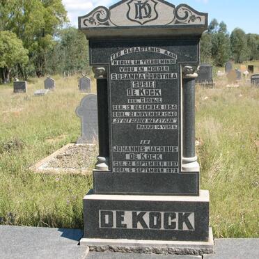 KOCK Johannes Jacobus, de 1897-1970 &amp; Susanna Dorothea CRONJE 1894-1940