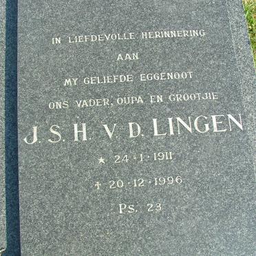 LINGEN J.S.H., v.d. 1911-1996