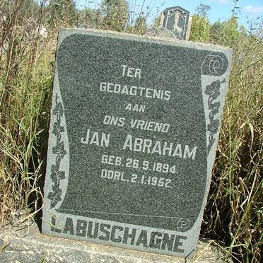 LABUSCHAGNE Jan Abraham 1894-1952