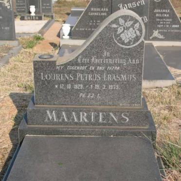 MAARTENS Lourens Petrus Erasmus 1929-1975