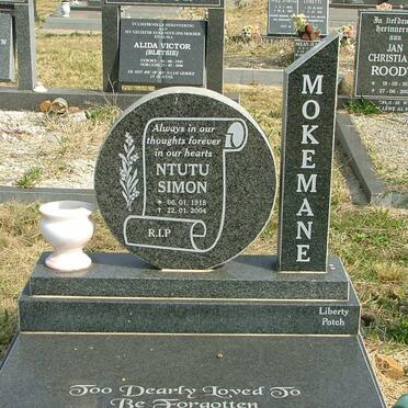 MOKEMANE Ntutu Simon 1918-2004