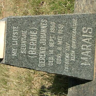 MARAIS Berend Johannes 1950-1951