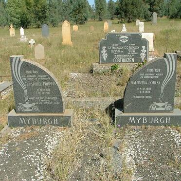 MYBURG Christoffel Philippus 1888-1969 &amp; Salomina Louisa 1889-1976