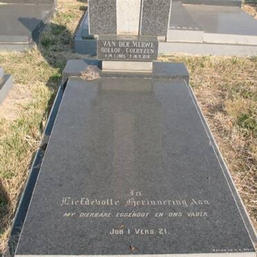 MERWE Roelof Coertzen, van der 19?-1976