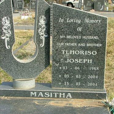 MASITHA Tlhoriso Jospeh 1968-2004