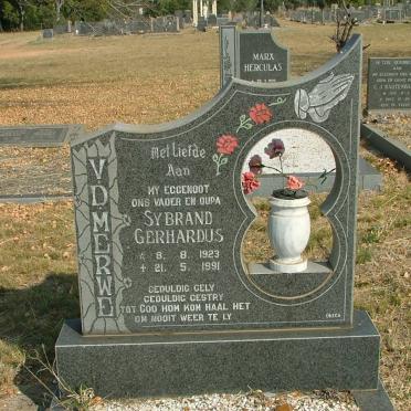 MERWE Sybrand Gerhardus, v.d. 1923-1991