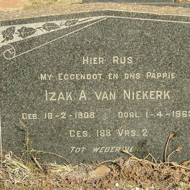 NIEKERK Izak A., van 1908-1963