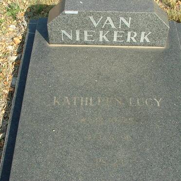 NIEKERK Kathleen Lucy, van 1925-1999