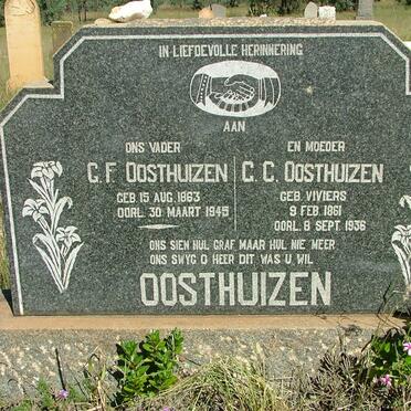 OOSTHUIZEN G.F. 1863-1945 &amp; G.C. VIVIERS 1861-1936