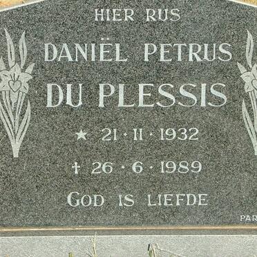 PLESSIS Daniël Petrus, du 1932-1989
