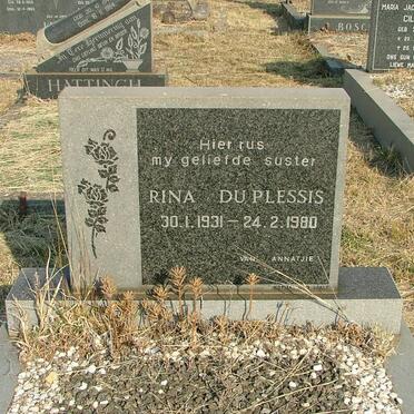 PLESSIS Rina, du 1931-1980