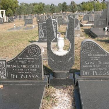 PLESSIS Hendrik Christoffel, du 1915-1975 &amp; Sara Susanna VAN BILJON 1917-19??