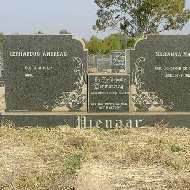 PIENAAR Gerhardus Andreas 1887- &amp; Susanna Maria SCHOEMAN 1892-1965
