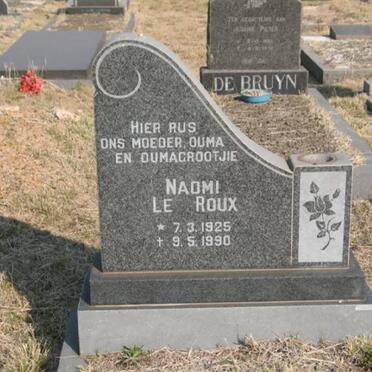 ROUX Naomi, le 1925-1990