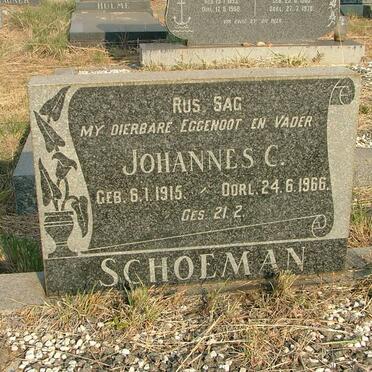 SCHOEMAN Johannes C. 1915-1966