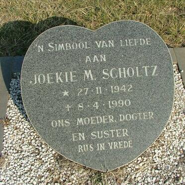 SCHOLTZ Joekie M. 1942-1990