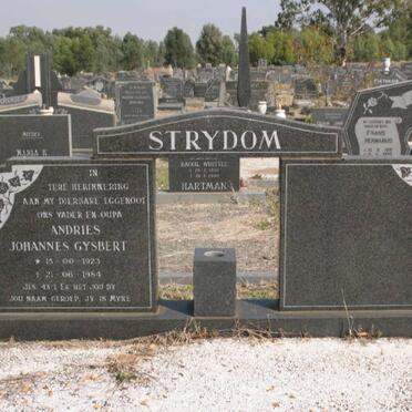 STRYDOM Andries Johannes Gysbert 1923-1984