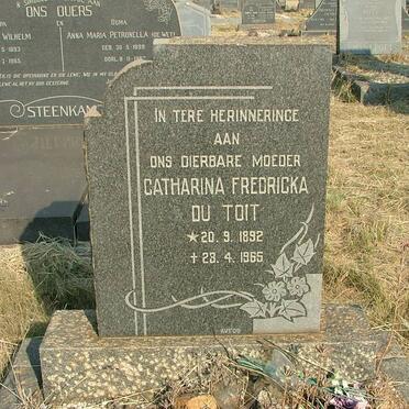 TOIT Catharina Fredricka, du 1892-1965