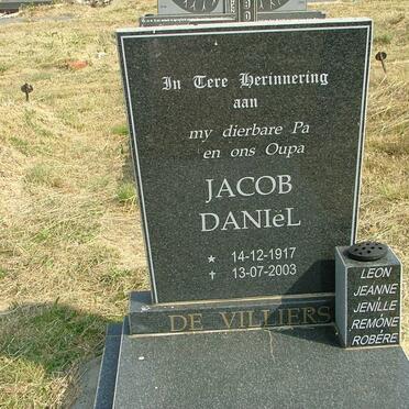 VILLIERS Jacob Daniël, de 1917-2003