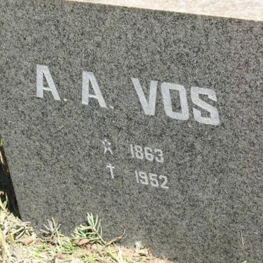 VOS A.A. 1863-1952