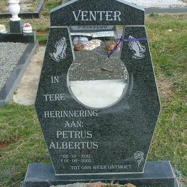 VENTER Petrus Albertus 1930-2005