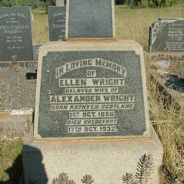 WRIGHT Ellen 1856-1932