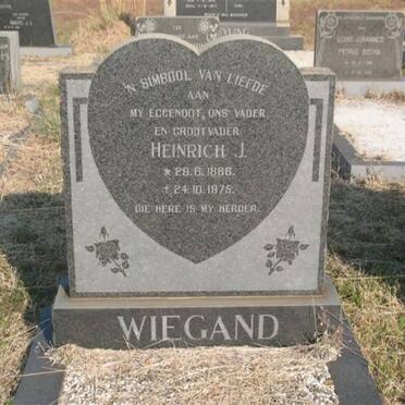 WIEGAND Heinrich J. 1886-1975