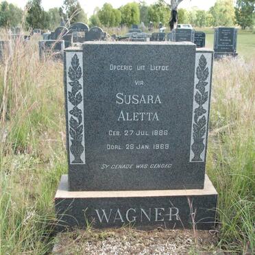 WAGNER Susara Aletta 1886-1969