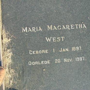 WEST Maria Magaretha 1897-1987