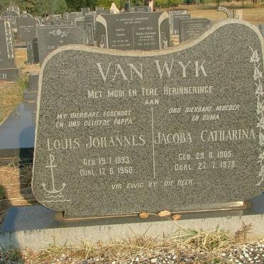 WYK Louis Johannes, van 1893-1966 &amp; Jacoba Catharina 1905-1978