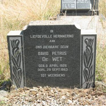 WET David Petrus, de 1926-1953