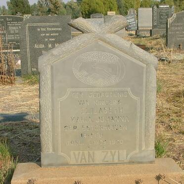 ZYL Elizabeth Maria Johanna, van nee ESTERHUIZEN -1980