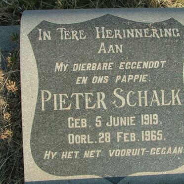? Pieter Schalk 1919-1965