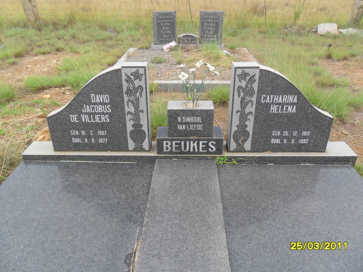 BEUKES David Jacobus De Villiers 1907-1977 & Catharina Helena 1913-1992