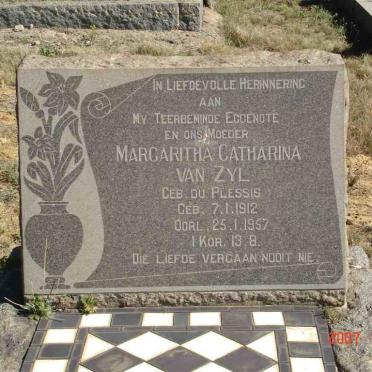ZYL Magaritha Catharina, van née DU PLESSIS 1912-1957