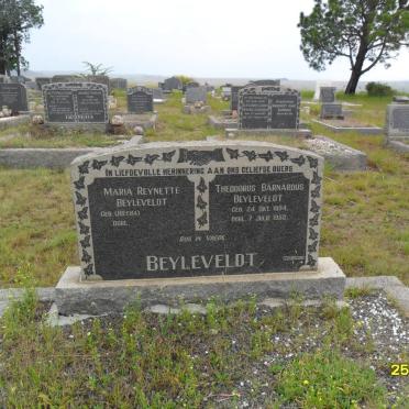 BEYLEVELDT Theodorus Barnardus 1894-1953 &amp; Maria Reynette BOTHA