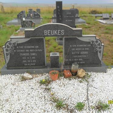 BEUKES Francois Daniel 1916-1975 &amp; Aletta Adriana SCHEEPERS 1924-