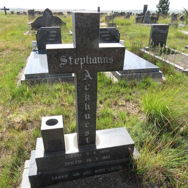 ACKHURST Stephanus 1922-1983