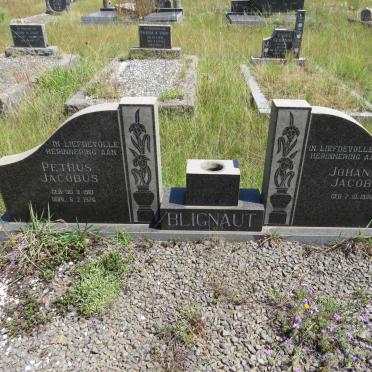 BLIGNAUT Petrus Jacobus 1910-1976 & Johanna Jacoba 1926-