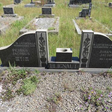 BLIGNAUT Petrus Jacobus 1910-1976 & Johanna Jacoba 1926-