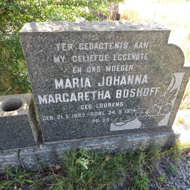 BOSHOFF Cornelius Johannes 1891-1962 & Maria Johanna Margaretha LOURENS 1893-1974 _1